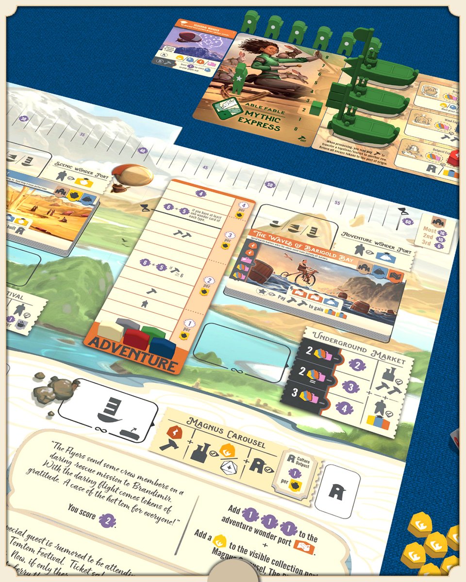 TabletopiaGames's tweet photo. ☁️🚢 Build an airborne empire in Braided Skies!

Explore a fantasy world, chart routes, upgrade your airships, and discover wondrous destinations. Can you become the Commodore of the Clouds? ✨

#Tabletopia #boardgames #stonemaiergames https://t.co/Bm5w5jwpb2