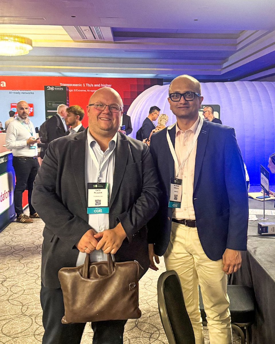 subex's tweet photo. Three days in London with leaders from across the global wholesale and digital infrastructure ecosystem.

Nilanjan Kanjilal and Arjun Ishan met carriers and wholesale leaders to discuss wholesale operations, fraud management, business assurance, and AI-driven transformation.

𝗧𝗵𝗿𝗲𝗲 𝘁𝗵𝗲𝗺𝗲𝘀 𝘀𝘁𝗼𝗼𝗱 𝗼𝘂𝘁: margin pressure on voice and roaming, fraud outpacing rule-based detection, and growing partner complexity as networks scale for AI.

𝗢𝘂𝗿 𝗸𝗲𝘆 𝘁𝗮𝗸𝗲𝗮𝘄𝗮𝘆: AI is only as effective as the context behind it. Connecting intelligence across traffic, billing, fraud, and assurance is what turns isolated alerts into faster, explainable decisions.

Thank you to everyone who met our team. The event has wrapped, but the conversations continue.
Let's connect! https://t.co/rLUaj6QvxL

#CapacityEurope #PartnerEcosystemManagement #FraudManagement #BusinessAssurance #TelecomAI #AIAgents #NewPossibilitiesNowPossible