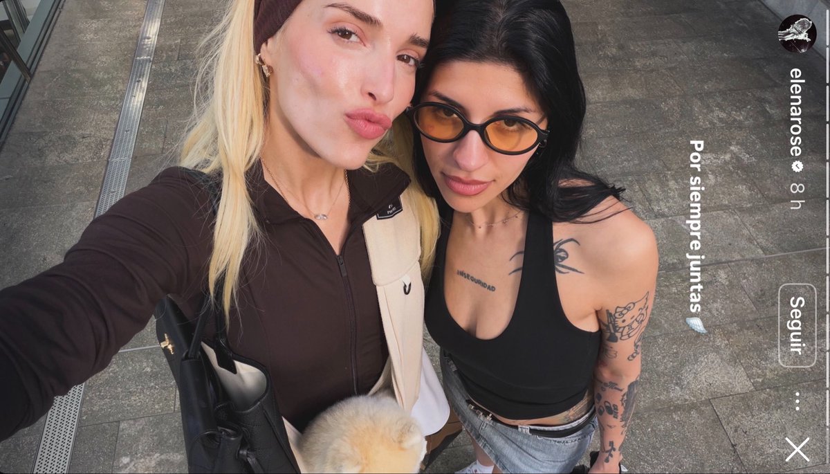 cazzusources's tweet photo. Elena Rose vía historias de Instagram junto a Cazzu https://t.co/K7Dd64hhQD