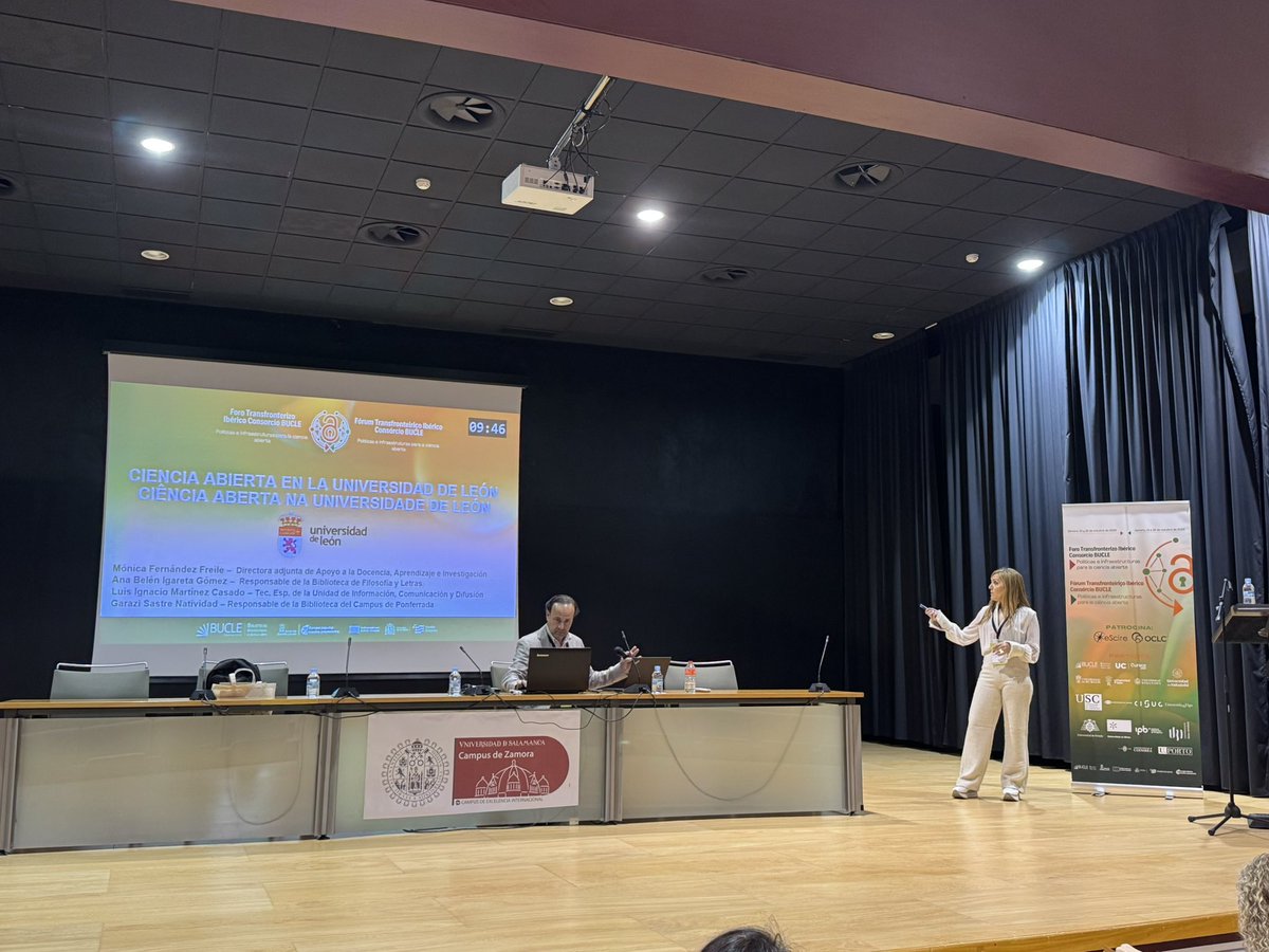 GaraziSastre's tweet photo. #ForoBucle #CienciaAbierta en la @bibliotecaule , presentado por @freile_monica 🚀 https://t.co/QMVncleqgg