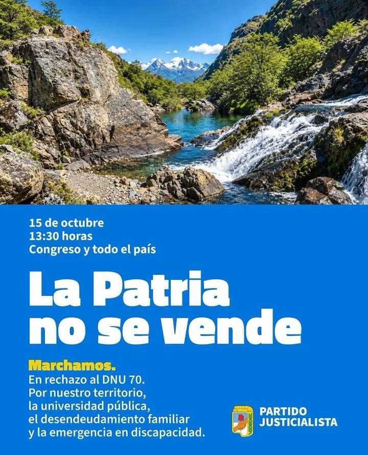 Rosario28094393's tweet photo. LA CITA ES HOY A LAS 13 : 30 HS 
#LaPatriaNoSeVende https://t.co/HIa3kXtoUZ