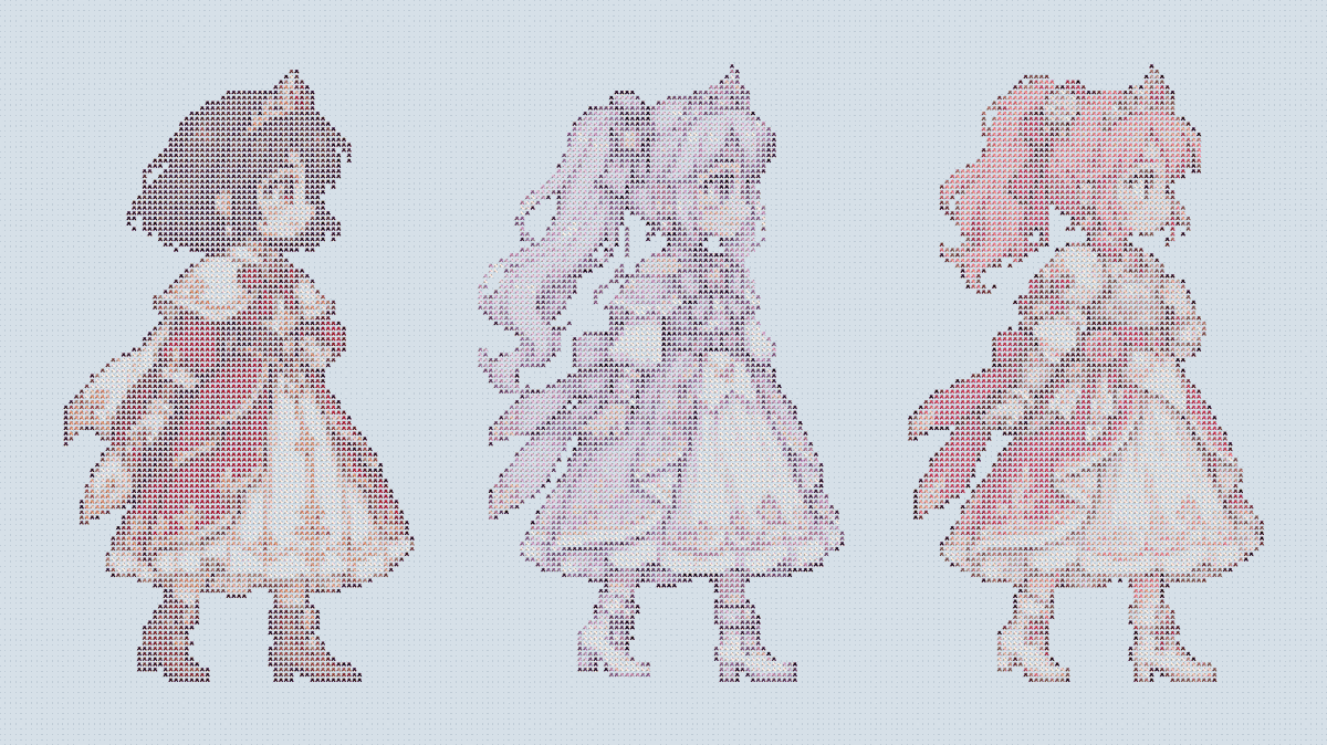 wilkinson190506's tweet photo. 昔はクロスステッチ、今はお姫さまのゲームを作っています👑
ゲームの3人を、クロスステッチで刺したような見た目にしてみました🧵✨
ドット絵の1ドットが、ちょうど1目！
（実物ではなく、刺したふうの画像です🙇🏻‍♀️）
#クロスステッチ #ドット絵 #プリンセスジャンプ https://t.co/ce2egxPCno
