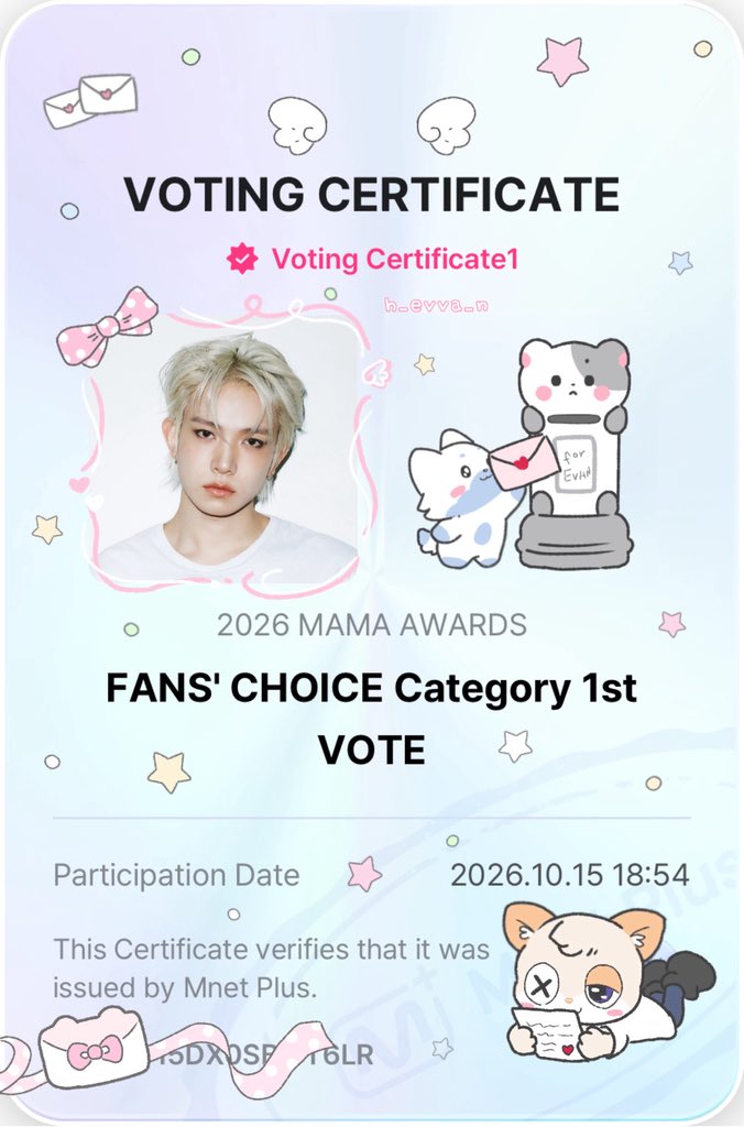soloheecidal's tweet photo. 1 RT = 1 VOTE 🗳️

MY VOTE GOES TO #EVAN FOR #2026MAMAVOTE 🦌🪽 https://t.co/NGdUnnLwag