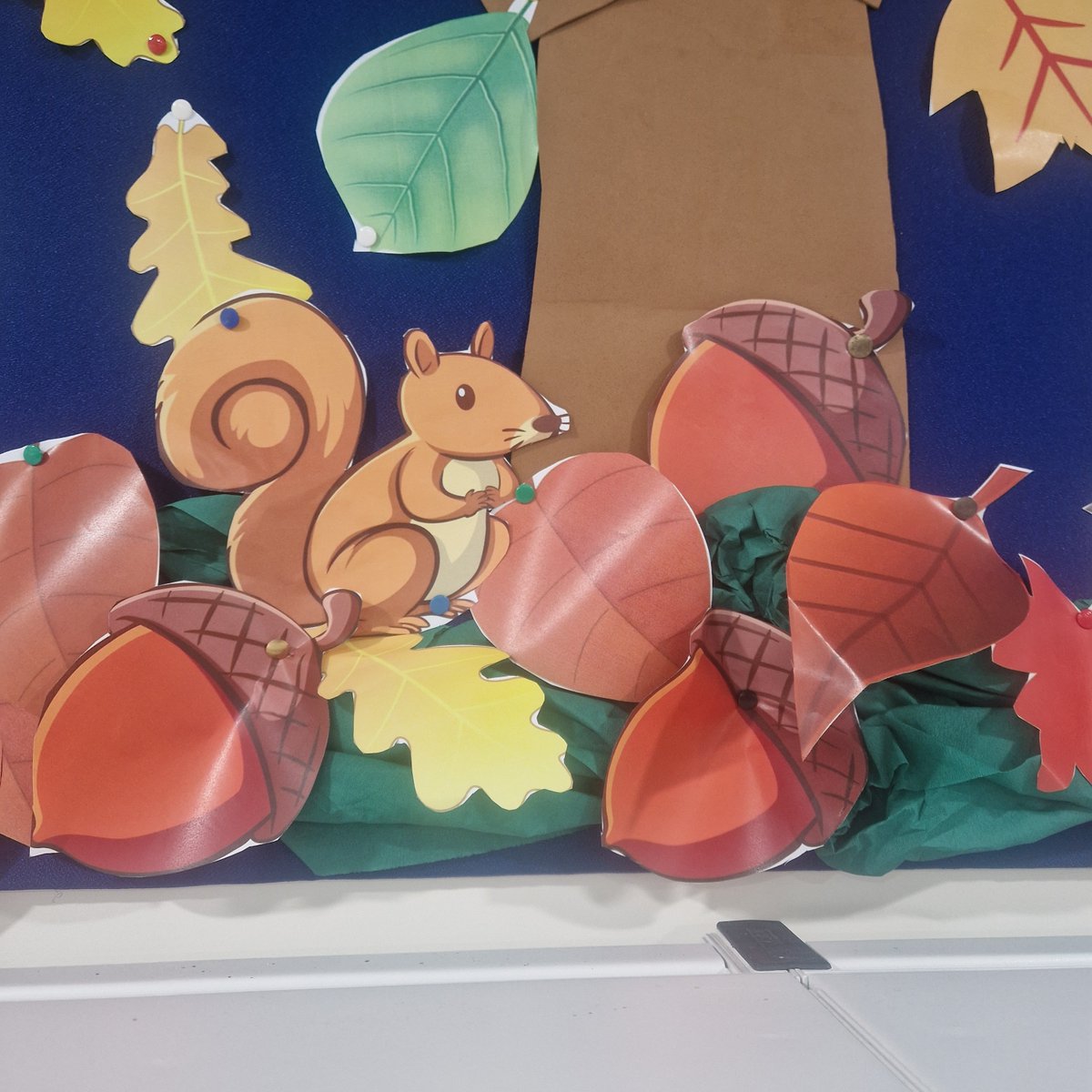 KnebCommLibrary's tweet photo. A new visitor in Knebworth Community Library's Autumn display - can you spot him collecting acorns 

#KnebworthCommunityLibrary #displayatthelibrary https://t.co/bJX0E99WVp