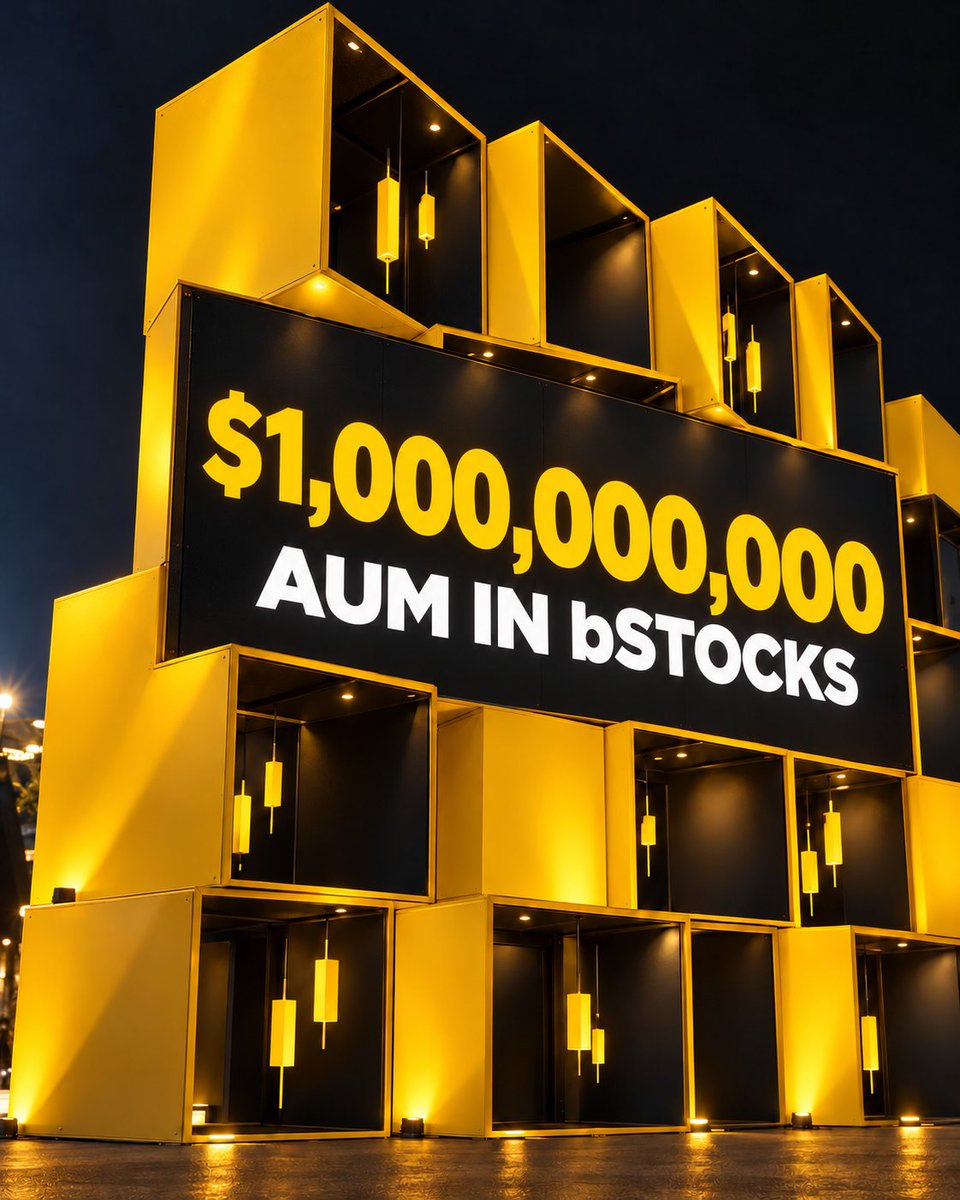 bstocksfinance's tweet photo. From launch day to $1B AUM in four months. 

What a ride. 

Thank you for being part of it. 💛 https://t.co/Nu5iKOWsYo