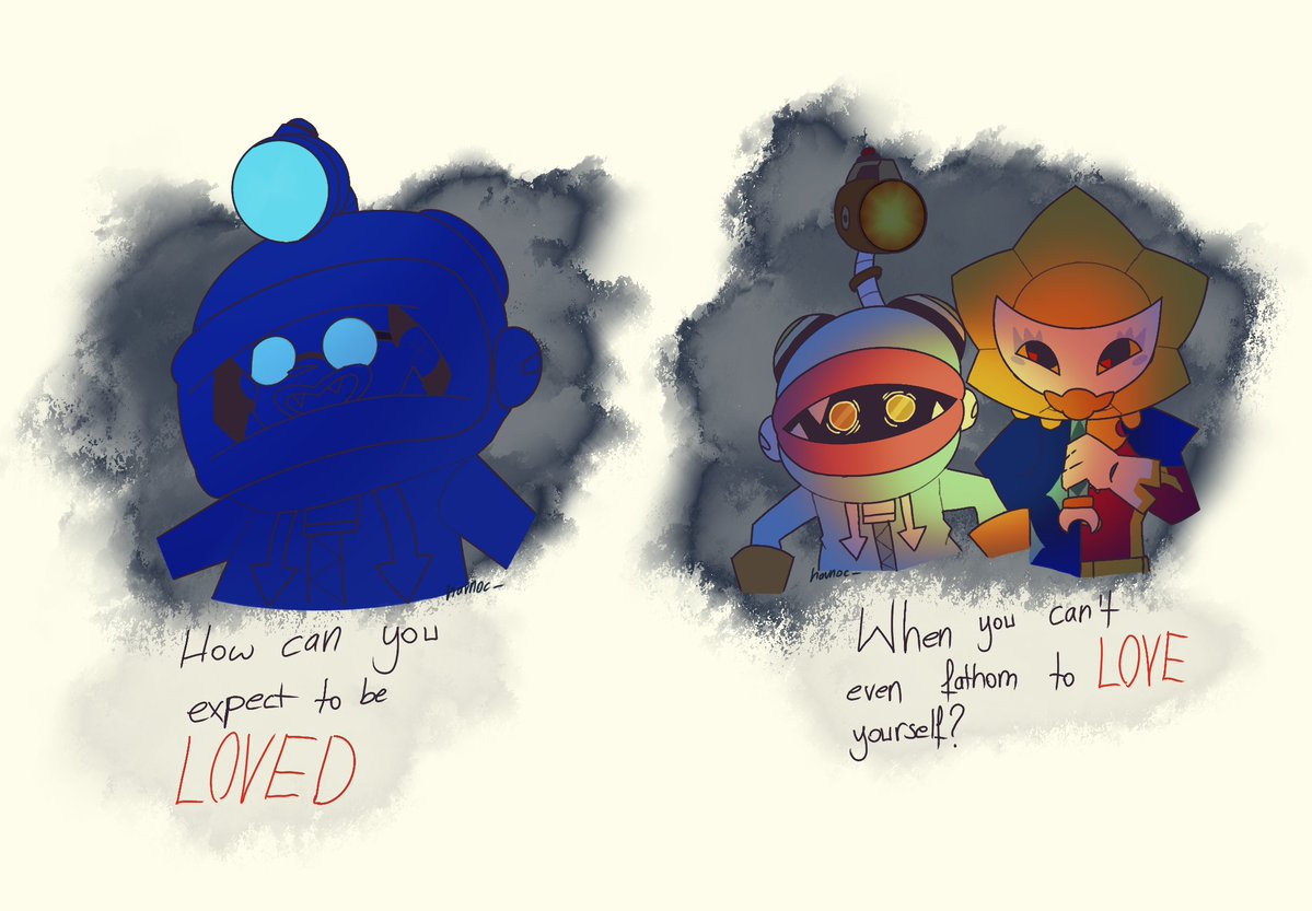 ilovejanetsm's tweet photo. ugly ass art but i thought it would be funny if glowbert got attacked by his own super by his shadow lmao imagine getting scared of your own ugliness its  like getting scared of ur own reflection

#glowbert #sirius #brawlstars https://t.co/sVg4MkpFeI