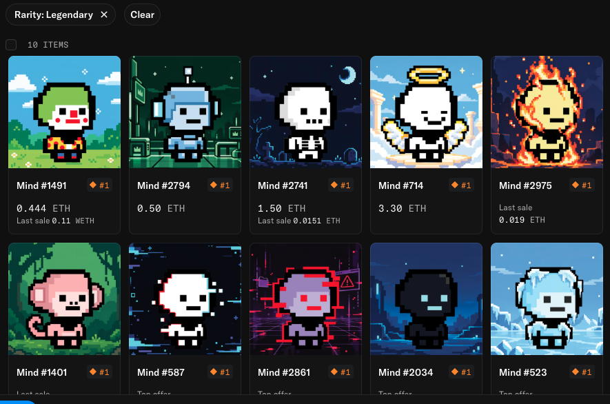 MindGames_AI's tweet photo. All rarities and traits fixed.

Kudos to @opensea for the clean fix.

Have fun sniping ;)

Side Quest: change your PFP to MDG https://t.co/pMod6n2SIu