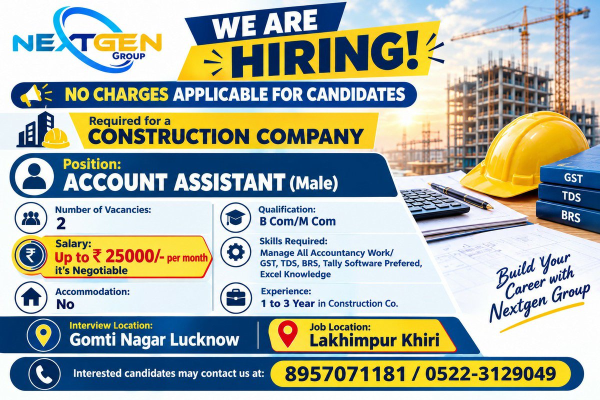 HrNextgengroup's tweet photo. #FloorManager #JewelleryJobs #JewelleryShowroom #HiringNow #UrgentHiring #JobVacancy #LucknowJobs #GomtiNagarLucknow #SalesJobs #RetailJobs #RetailHiring #JewelleryIndustry #FloorManagerJobs #SeniorSalesJobs #ExperiencedCandidates #JobOpening #CareerOpportunities #FreshersAn https://t.co/zKLEo4B1es