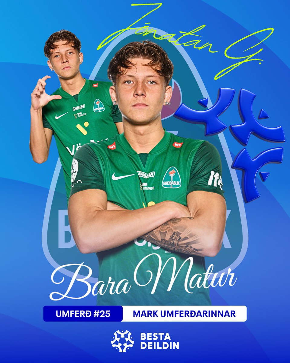 bestadeildin's tweet photo. Jónatan Guðni skoraði mark 25. umferðar Bestu deildar karla í boði Bara Matur! ⚽️ #bestadeildin https://t.co/cUV2DAD4rq