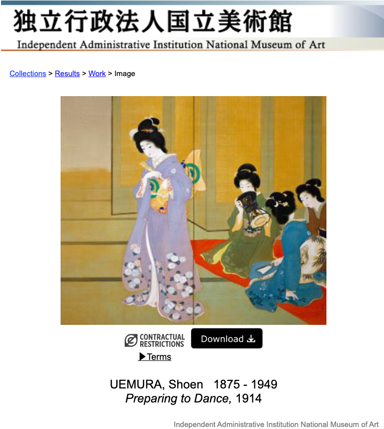 JapanGov's tweet photo. Japanese art is becoming easier to find, research—and use. 🖼️💻

NCAR’s Art Platform Japan supports research. A separate catalog offers 14,063 images of public-domain art from five national art museums, free to download under stated terms—for learning and creativity. 🌏 https://t.co/XY0CEaMNGa