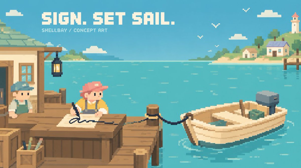 Shellbay_rb's tweet photo. The Beta boat is free to claim.
Network gas still applies—apparently even pixel harbors have paperwork.
https://t.co/ibxhCd7Q9C https://t.co/zMNpmrM9QB