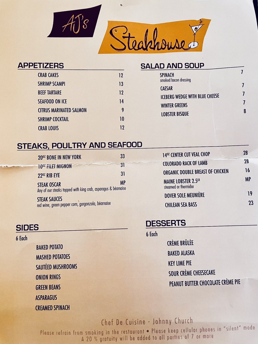 eatinglasvegas's tweet photo. Steakhouses then and now: 
1960s -#GoldenSteer
1990s - AJ’s at the original Hard Rock Hotel 
2024 - #DonsPrime @fblasvegas 
👀🤑🥩🧐🤯
#ThrowbackThursday 
@EatTalkRepeat https://t.co/uZntjrqxO5