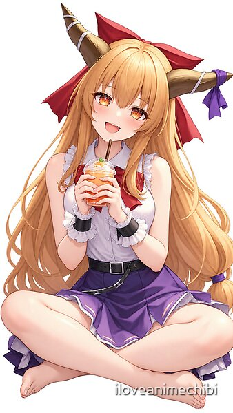 iloveanimechibi's tweet photo. Ibuki Suika Touhou Project Cute Oni Fanart by iloveanimechibi https://t.co/XQPSChkUCX