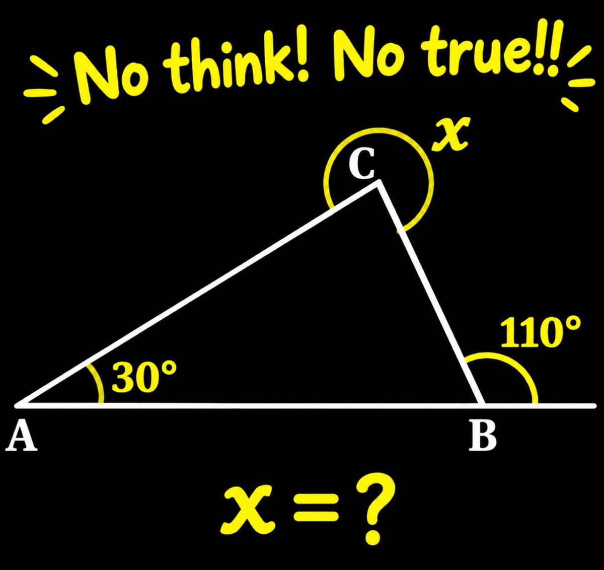 why_smile_X's tweet photo. No think! No true!!

Can you find the value of X..?🙄 https://t.co/8EVfwVnwvv