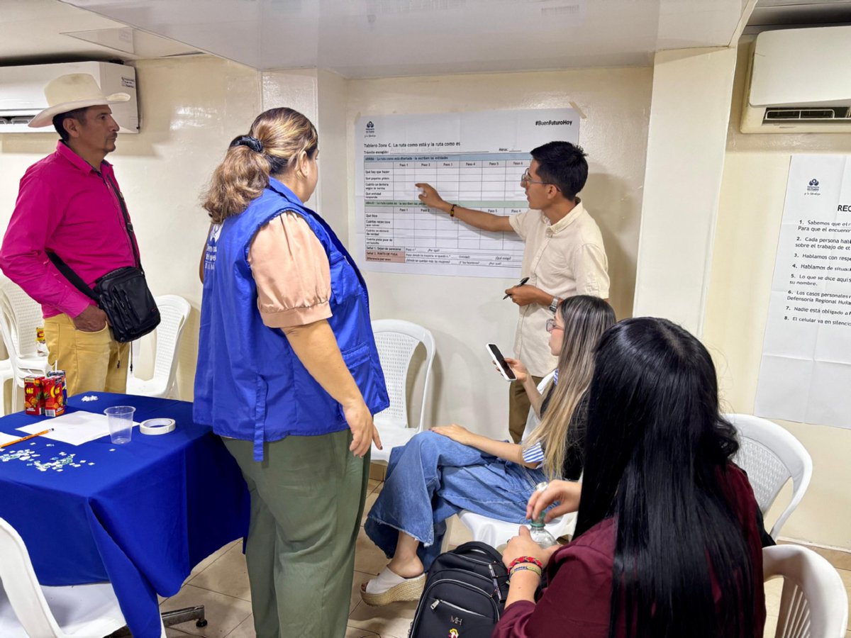 ARNColombia's tweet photo. 📋 La @ARNColombia, junto a la @DefensoriaCol, @HuilaGob y otras entidades, participó en submesas de trabajo para hacer seguimiento al plan 2026-2027 y revisar compromisos relacionados con la participación y la garantía de derechos de las personas en reincorporación. https://t.co/rLKTWRhxyN