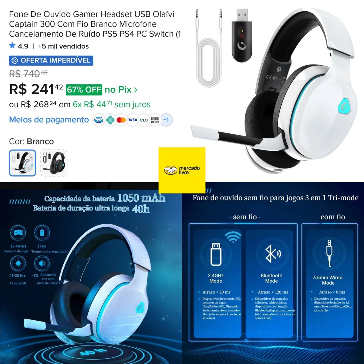 ismaGTA6's tweet photo. Quer ouvir um áudio de qualidade e está precisando de um fone novo para jogar GTA 6 ou outros jogos, aqui está uma boa opção e com um ótimo preço 👀

Quer me ajudar e ajudar o perfil se for fazer a compra, basta clicar no link a baixo!

https://t.co/KausCJzjJT

#GTA #GTAVI #GTA6 https://t.co/p5JvcnLKK3