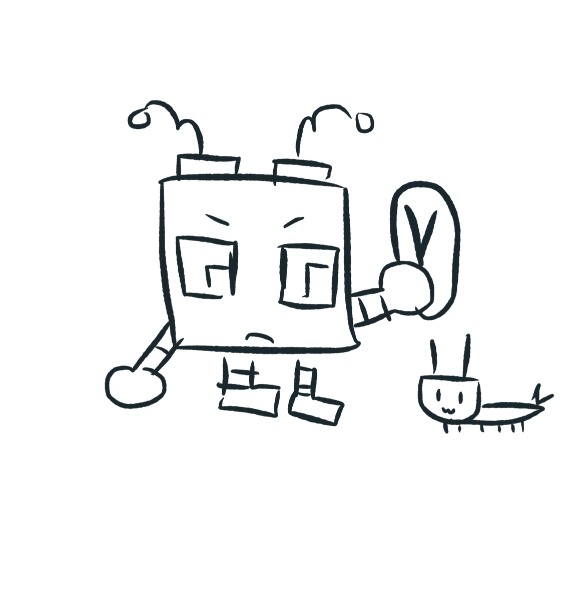 Lauriwhezer0's tweet photo. pluggy buggy (#centipede #objectterror #osc #osctwt #art #humanization #plugxtrowel) https://t.co/LwwvlV0OL1