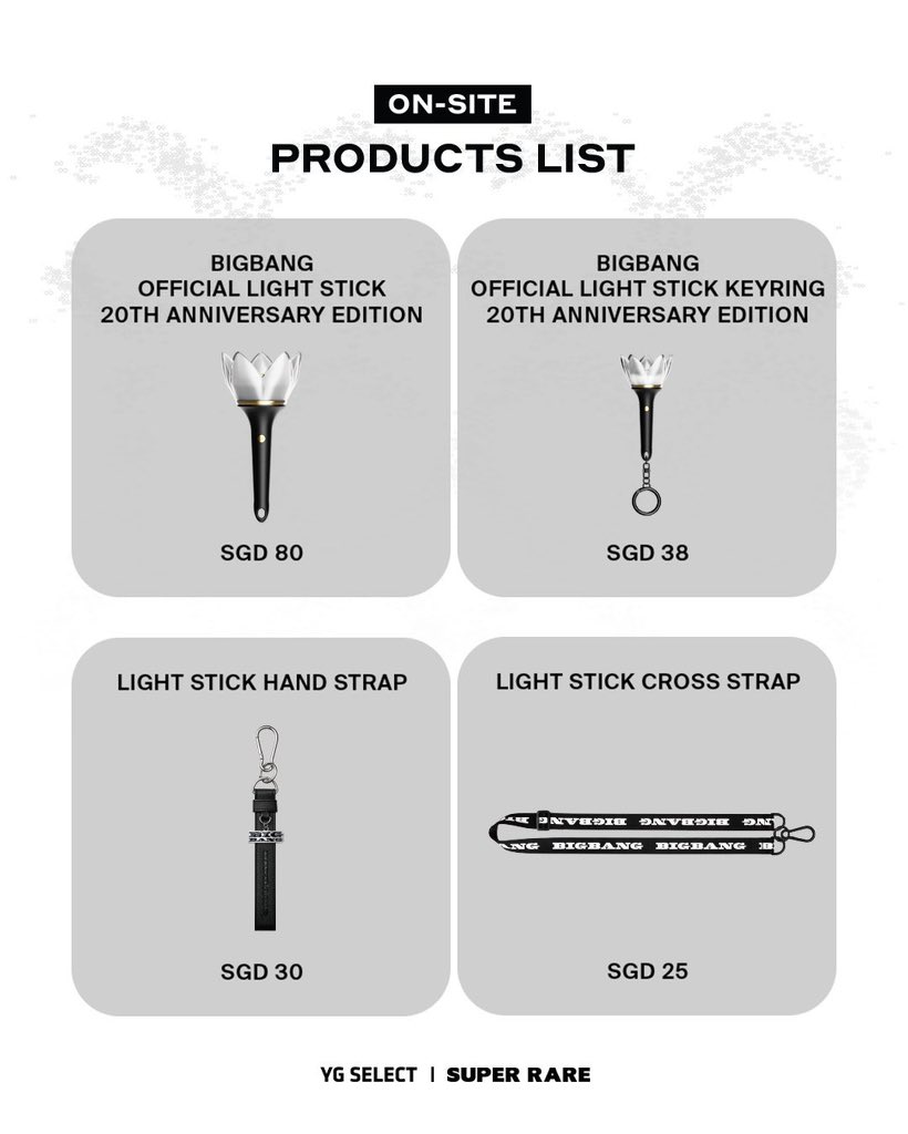 NiaVIPshf44's tweet photo. Hi VIPS💛
BIGBANG COSMOS POP UP &amp; ON SITE VENUE IN SINGAPORE SG - 
Merchandise DM Order Purchase 🇸🇬

✅ Open for all items
4 Lightstick only👑
✅ Pickup available (SG/JB/KL)
✅ Postage available in Singapore 

Last order this Saturday. DM to buy
#BIGBANGinSG #BIGBANGinSINGAPORE https://t.co/kTEbxdFGD4