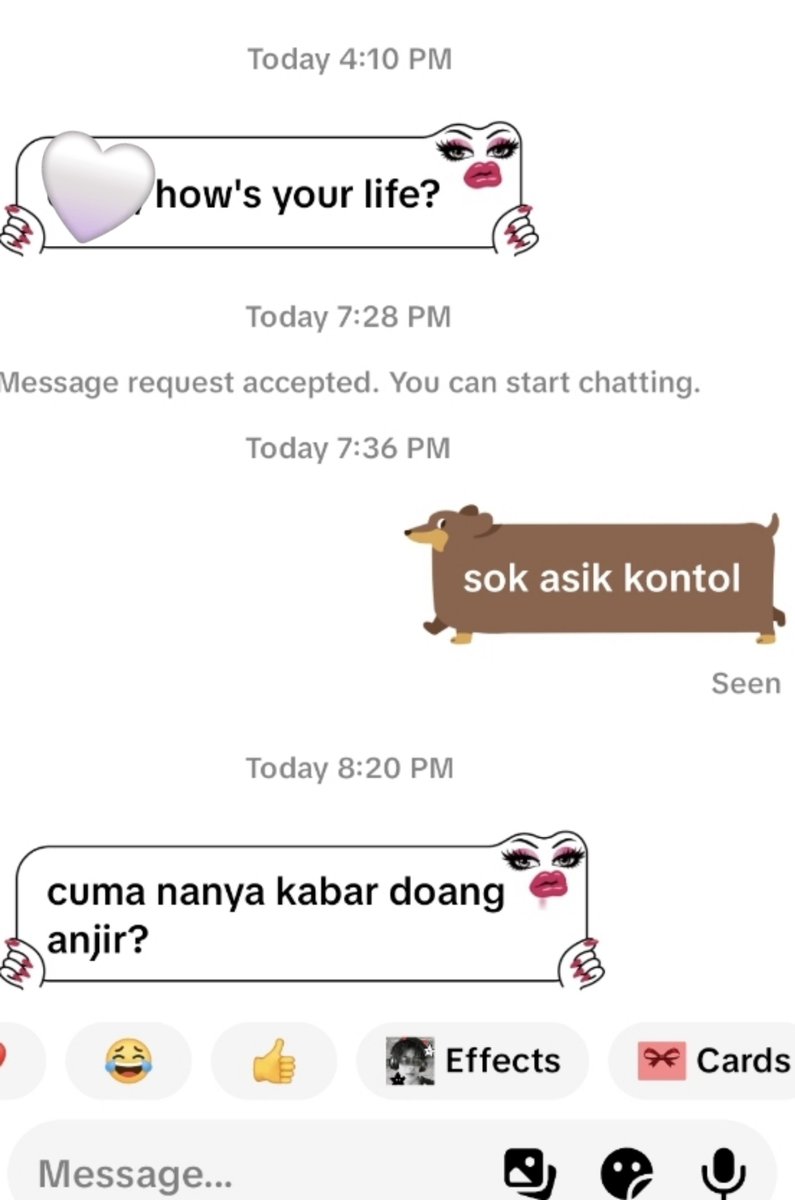 censinatra's tweet photo. mantan ngechat and it's lowkey giving "sok ganteng lu kodok" AWOAKWOK https://t.co/sjUIInTiGN