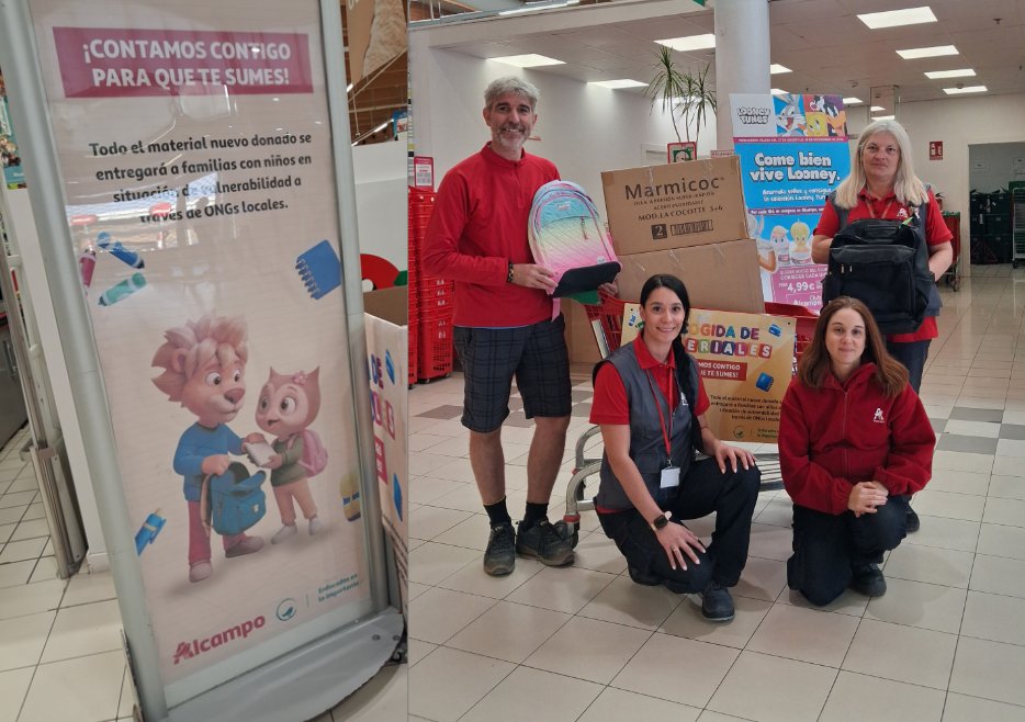 LaVozdelaA6's tweet photo. 🎒 Alcampo y sus clientes donan más de 33.000 unidades de material escolar para familias vulnerables en la sexta edición de su campaña solidaria
Desde 2021, ya suman más de 304.000 👇
https://t.co/gpGRDYz9Wd
#MaterialEscolar #Solidaridad #LaVozdelaA6 https://t.co/DpeHXYp6Qs