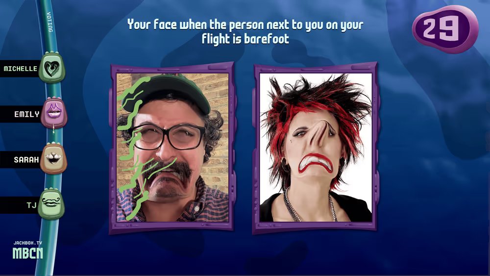 JackboxUkraine's tweet photo. 🤪Hyperface
Використовуйте стокові зображення або селфі, щоб створювати відповіді на справді дивні завдання! До ваших рук міні-фотошоп у телефоні! https://t.co/sizzBO7hJR