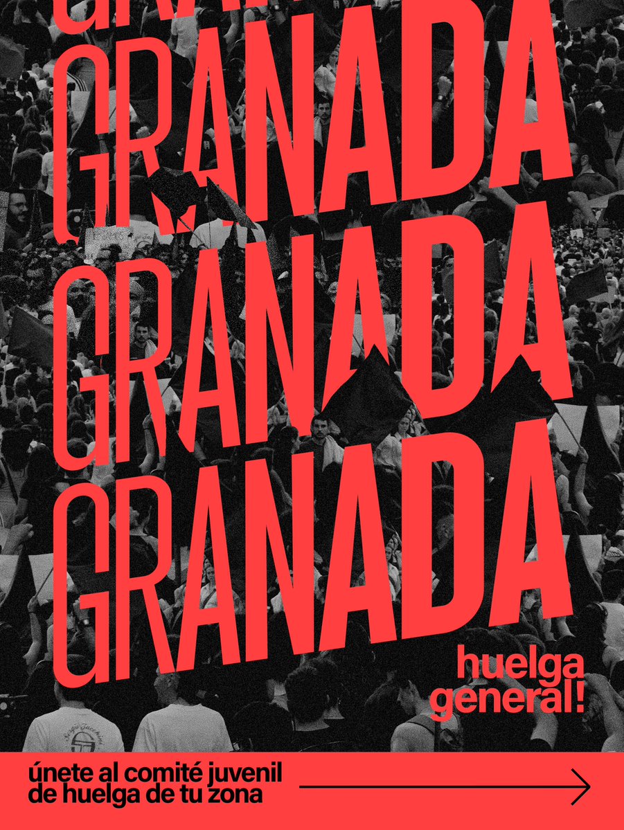 CJS_Granada's tweet photo. Contra el rentismo, el capital y todos sus gobiernos.

Durante las próximas semanas, organizaremos Comités Juveniles en Granada para preparar la huelga general del 11 de noviembre.

🚩 ¡Únete al Comité de tu barrio o universidad y lucha por tu clase! https://t.co/AguDBt7TP5