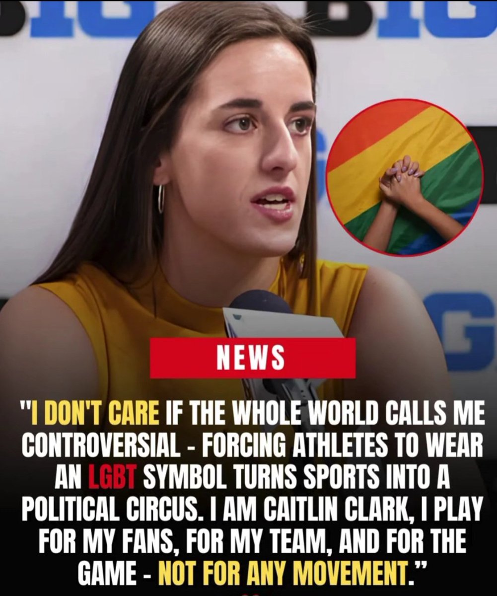 Angelinawusa's tweet photo. She is catlin clark and she play for her team and for her fans not to promote the agenda!!❤️ https://t.co/LfqPMxbmd4