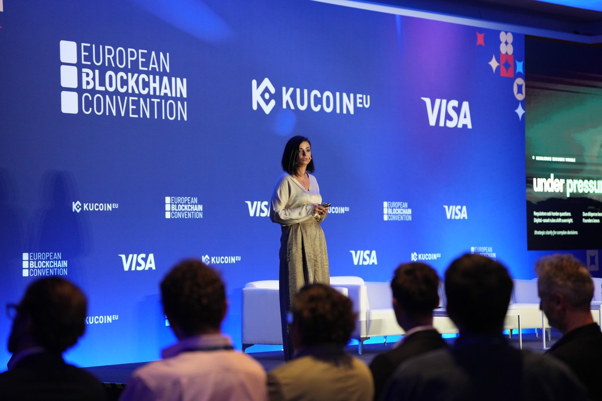 EBlockchainCon's tweet photo. Can your digital asset company explain itself to an investor without you in the room?

At EBC12, Otilia Pețu (NOA Group) explored why clear positioning, business models and investor communication matter as the market matures.

Full keynote:
https://t.co/tJQM8PVVU7 https://t.co/jWMyIhOdvP