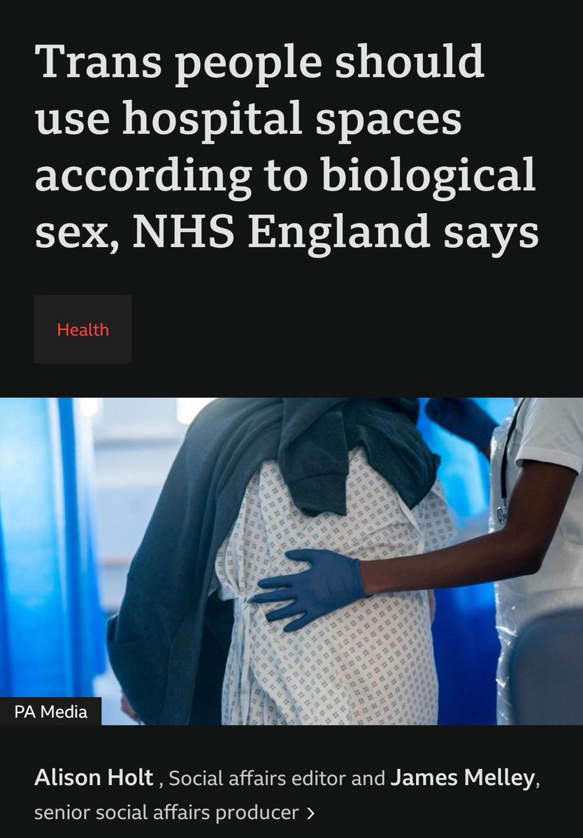 MsGrgaMeadows's tweet photo. Trans people already face stark health inequalities. NHSE's new guidance risks making trans patients afraid to seek emergency care at all.

For a community already facing disproportionately high rates of poor mental health and suicide, that's unsustainable.

We need change. https://t.co/rMGhz3JsHN
