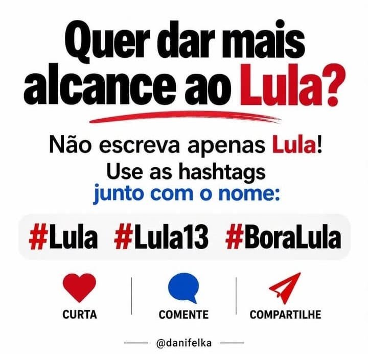 mariozinholago's tweet photo. #Lula
#Lula13
#BoraLula https://t.co/Sf1pwXjWSm