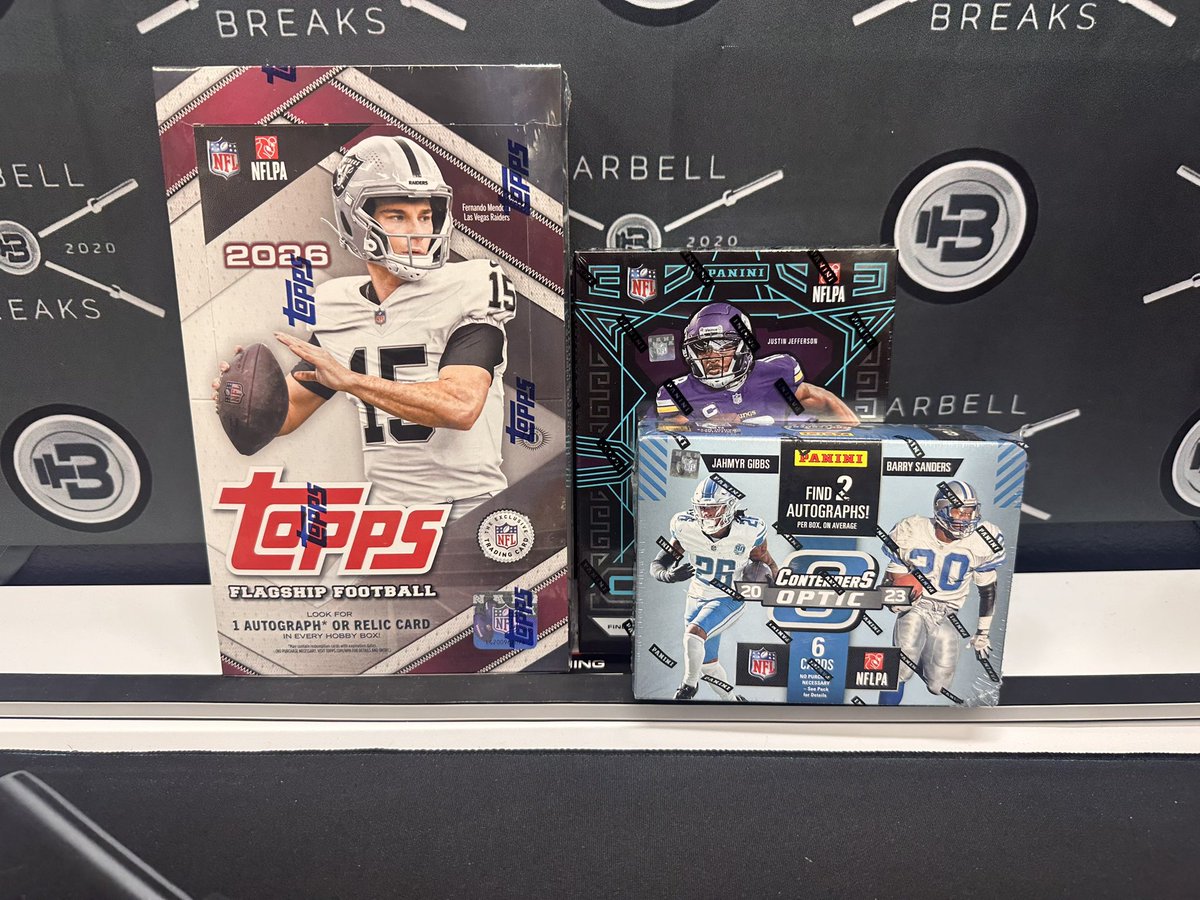 BarbellBreaks's tweet photo. Excited to show hits from last night, but new breaks are already dropping in 20 minutes…more Update, F1 Chrome and some multi year NFL mixers with 2023 stuff! JSN, Gibbs, Bijan, Stroud, Young &amp; more! Great draft class! https://t.co/iJJXGZq1D8 https://t.co/V4zLbVi420
