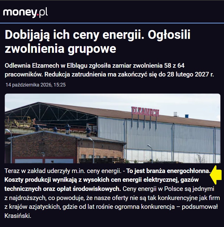 GPW_Trader2022's tweet photo. Polska 🇵🇱 powiatowa. Im więcej OZE tym drożej. Zakłady przemysłowe wytrzymywały różne kryzysy. Ale cen energii Zielonego Ładu już nie. A miło być taniej...

https://t.co/HrwIpYjd9K https://t.co/ZOPaTYarez