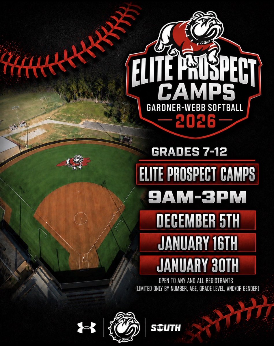 GWUSoftball's tweet photo. Last 3️⃣ chances to come camp with us this year‼️

Sign up here ⬇️
https://t.co/Z4n0e6nCiZ

#SkoDawgs 🐾 https://t.co/NkzCXLqMB5