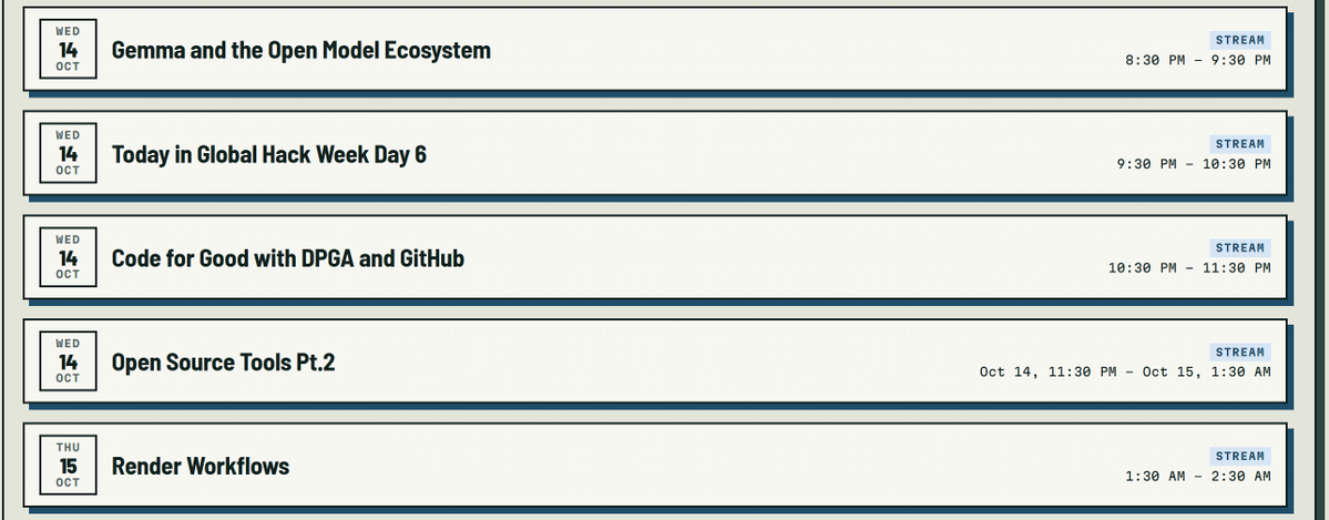 Shanks0701's tweet photo. Today's #GlobalHackWeek sessions kicked off with Gemma and the Open Model Ecosystem. I've been exploring open-weight AI throughout Hacktoberfest, so this was right up my alley.

#Hacktoberfest #OpenSourceAI https://t.co/Y8hX4PJu39