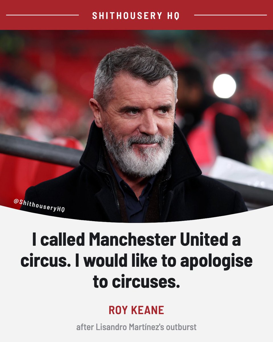ShithouseryHQ's tweet photo. 🚨| Roy Keane SLAMS Manchester United! https://t.co/rDhfqM7LJd
