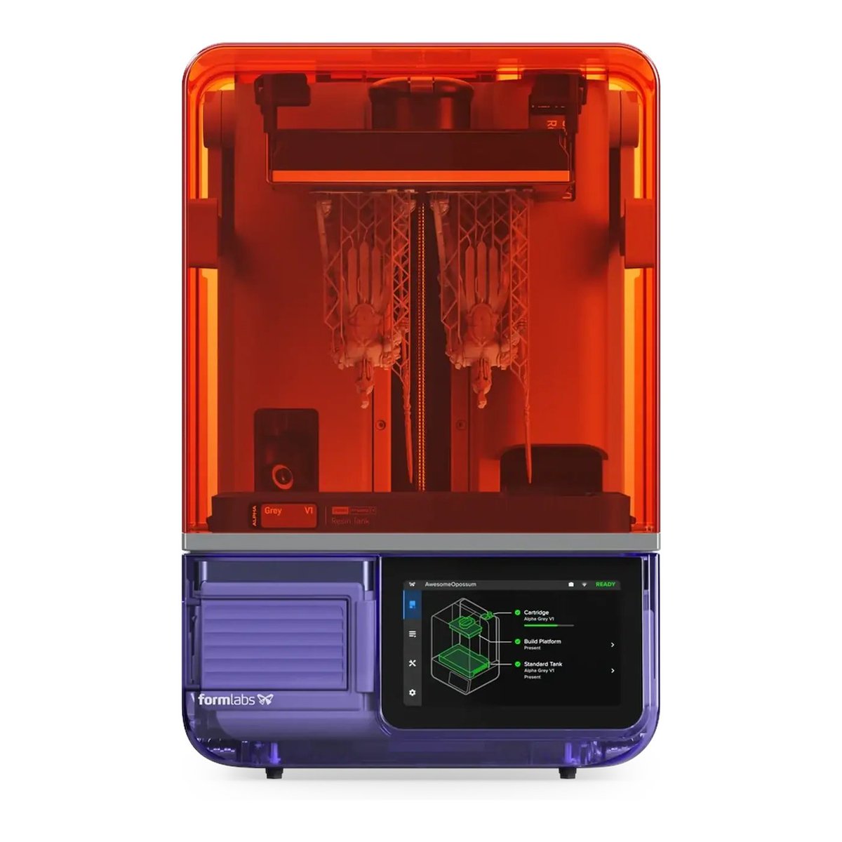 Latinvixen's tweet photo. Went with purple (reminds me of the atomic purple gameboy I used to own). Excited to have ordered my first FormLabs that will work great alongside my HeyGears resin printer. #formlabs #formstudio1 https://t.co/JXcyZdDlPa