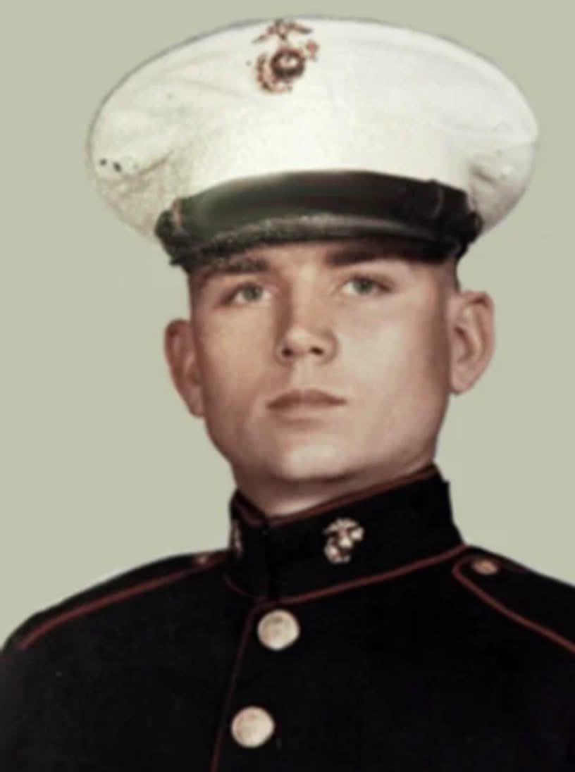 SpecOpsMagazine's tweet photo. Lest We Forget...
US Marine Corps Lance Corporal Harold Dayringer was Killed In Action August 24, 1965:
On that day a US Marine Corps Lockheed KC-130F Hercules from Marine Aerial Refueler Transport Squadron 152 was scheduled to ferry a group of US Marines back to South Vietnam from a rest-and-relaxation leave in the former British Hong Kong. 

The 10:00 AM flight crashed on take-off from Kai Tak Airport, killing 59 out of 71 on board. The cause of the accident was attributed to the aircraft commander disregarding standard operating procedure and choosing to make a three-engine takeoff with the No.1 engine's prop unfeathered and operating only on limited power. The pilot lost control of the aircraft and veered left shortly after leaving the runway. The port (left) wing struck a sea-wall, causing the plane to burst into flames before crashing into Kowloon Bay. This was the first Hercules hull loss in Marine Corps service. 

#USMarines #Marinecorps #Vietnamwar #Semperfi