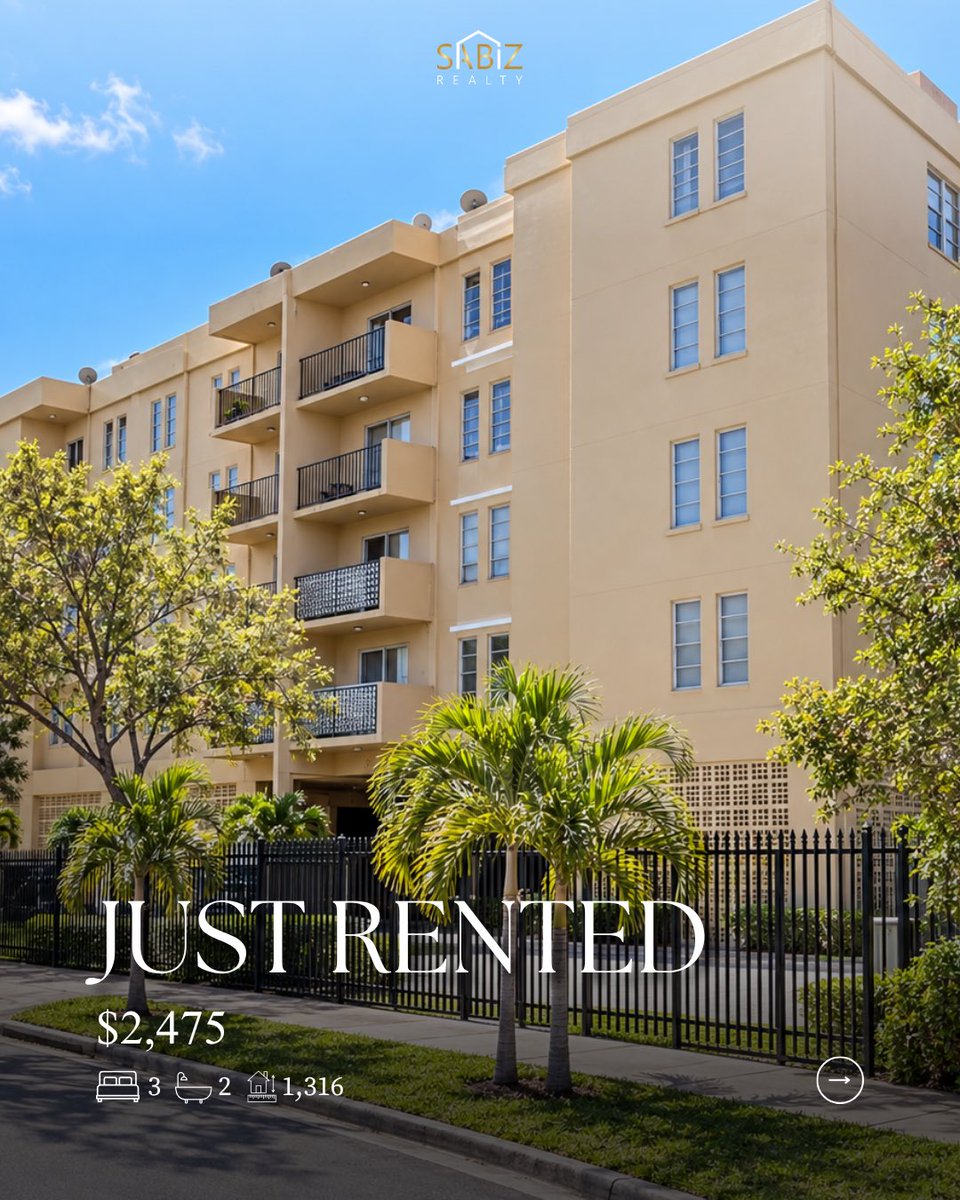 sabizrealty's tweet photo. JUST RENTED 🔑 $2,475/mo

📍 Hialeah, FL
🛏️ 3 Bedrooms 
🛁 2 Bathrooms 
📐 1,316 Sq Ft 
🚗 2 Covered Parking Spaces 
🏊 Community Pool

¿Buscas una renta, tu primera casa o una inversión sin salirte del presupuesto? Escríbenos — la consulta es gratuita y sin compromiso. 📲 https://t.co/SRZKwxyyzz