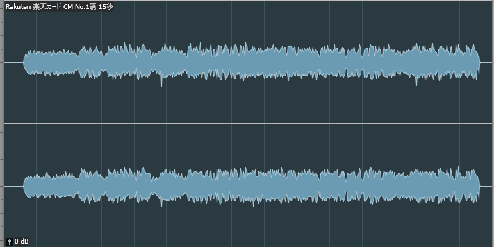 AraiSanshiro's tweet photo. 楽天カードマンのCM音声、ffmpegで測定してみたけど、ラウドネス値は-18.26LUFS（input_i）、TruePeak -6.82dB（同tp）で、結論として「驚くほど大きな音ではない」ことが判明。ただし音量の変化が非常に小さく（同lra）、「大きな音に感じるように加工されている」ことがわかる。 https://t.co/uxHQQ423x7