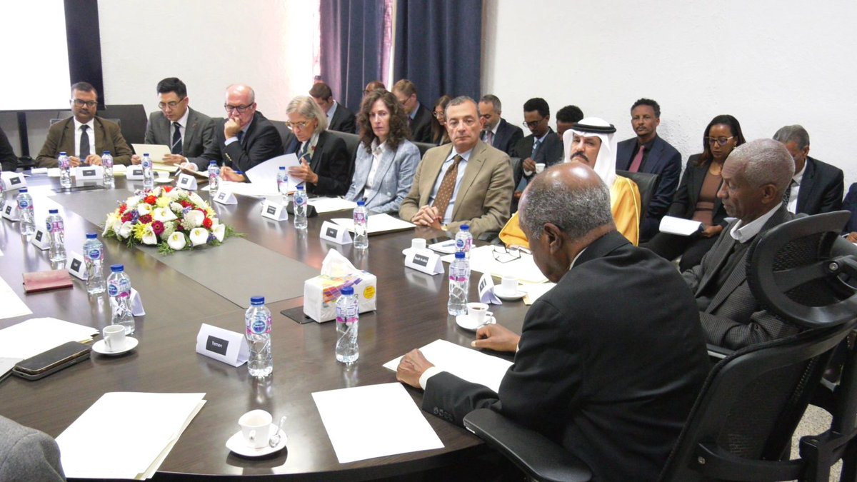 hawelti's tweet photo. Foreign Minister Osman Saleh gave, today, a briefing on Ethiopia's unprovoked acts of aggression and its geopolitical ambitions to the Diplomatic Community in Asmara.

In his extensive briefing, FM Osman elaborated, with substantive details and evidences:
- the Ethiopian regime's repetitive and provocative pronouncements - by senior Prosperity Party political and military officials - for three long years on their belligerent strategy for acquiring "sovereign access to the sea";
- these ambitions and accompanied saber-rattling constituted a declaration of war against Eritrea in flagrant breach of the UN Charter and relevant provisions that prohibit the threat or use of force against the territorial integrity and political independence of any UN Member State;
- the Prosperity Party regime continued to provide sanctuary, as well as military and logistical support, to an assortment of inconsequential opposition groups; 
- the regime was further engaged in proxy military activities that fuel regional conflicts and exacerbate instability in the Horn of Africa.