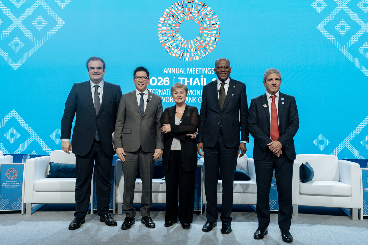 KGeorgieva's tweet photo. Growth has held up better than many expected, but the foundations are becoming more fragile. Excellent discussion with DPM Ekniti Nitithanprapas, FM @Pierrakakis, @olayemicardoso1, &amp; FM @LuisCaputoAR on what’s next: rebuild buffers, reduce debt &amp; get our economic house in order. https://t.co/gH3ETi2Cpo
