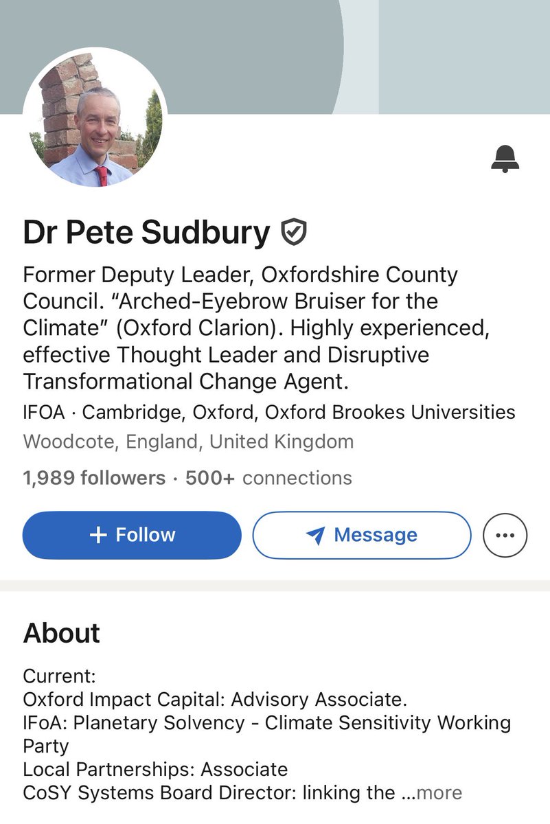Migrant_Auditor's tweet photo. Everyone say hello to Dr Pete Sudbury, former Deputy Leader of Oxfordshire County Council ( Green Party) and a retired Doctor, married to Helen Casey the Olympic rower. A man who has publicly taken his kids to extinction rebellion events. Because of my support for reform he has called myself a filthy white racist.

Dr Sudbury your tweet has been forwarded to my lawyers at Carson Kaye solicitors. You have 72 hours to issue a public apology due to defamation of character seen as I am none of these 3 things ( I’m not even classed as white).
If no apology appears I will look at legal proceedings against yourself. 
- Adam