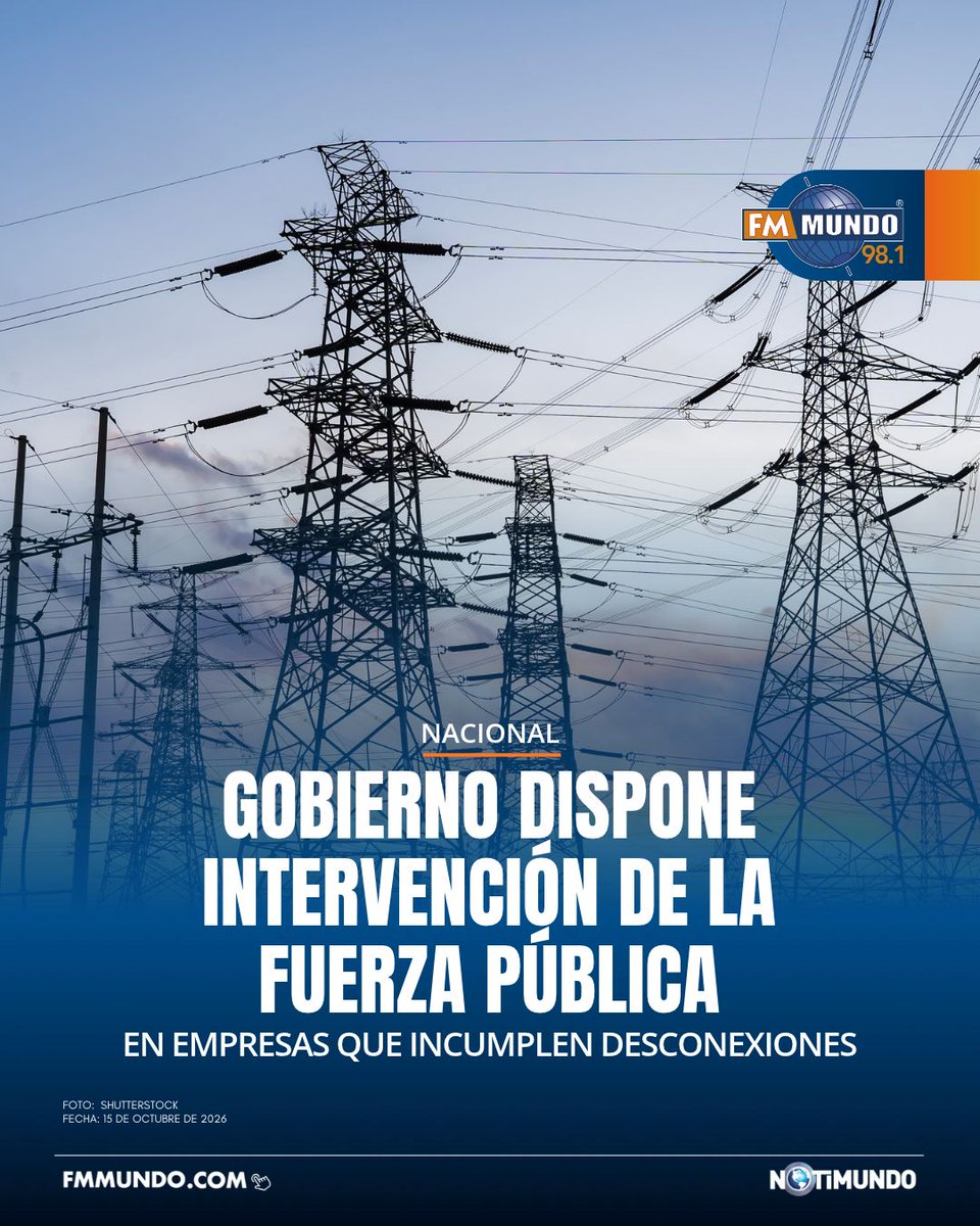 notimundoec's tweet photo. 🇪🇨 #Ecuador | Un listado de 20 clientes de medio voltaje conectados al Sistema Nacional Interconectado genera preocupación por el riesgo que podría representar para el abastecimiento eléctrico de las familias ecuatorianas, según una publicación de José Julio Neira en X.

🔗 https://t.co/snricIq2FT

#FmMundo, 100% digital 📲