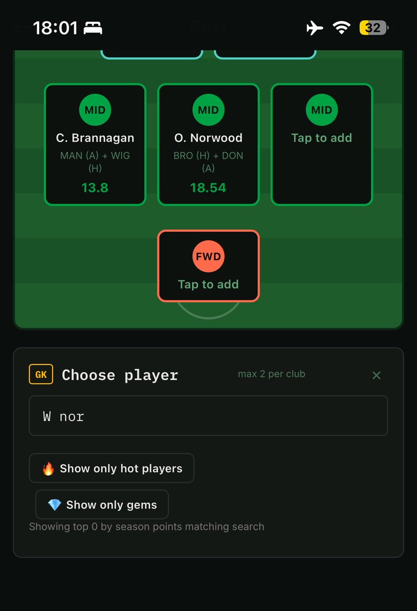 FPL_SCOTT8's tweet photo. @EngineFant Probably something I’m doing wrong😂😂 https://t.co/xV695FF5yN