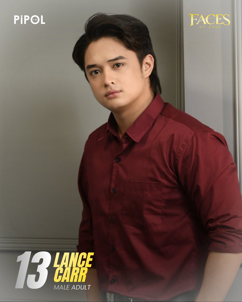 vpchoiceawards's tweet photo. Meet #PIPOLFaceOf2025 Male Adult No. 13, #LanceCarr!

Lance Carr is a Filipino actor who rose to prominence as a Pinoy Big Brother: Otso housemate. He has since starred in Avenues of the Diamond, Rosario, and Hell University. In 2026, he reunited with Aubrey Caraan as the lead of Viva One’s Carry On, further establishing his presence in film and television.

The rankings were determined through a combined result of Pi-PoLL votes and evaluations from industry experts.

Get ready for the special #PIPOLFacesSexiest2025 feature in the PIPOL mgZn Anniversary Print Issue, coming this November 2026.

Photo Credit & Special Thanks: @VivaArtists_.
#PIPOLmgZn #VPChoiceAwards #LanceCarr