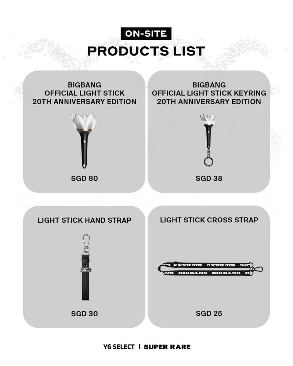 NiaVIPshf44's tweet photo. WTS💛
BIGBANG COSMOS POP UP &amp; ON SITE VENUE IN SINGAPORE SG - 
Merchandise DM Order Purchase 🇸🇬

✅ Open for all items
Lightstick available
✅ Pickup available (SG/JB/KL)
✅ Postage available in Singapore 

Last order this Saturday. DM me to buy
#BIGBANGinSG #BIGBANGinSINGAPORE https://t.co/srd4gf2nkq