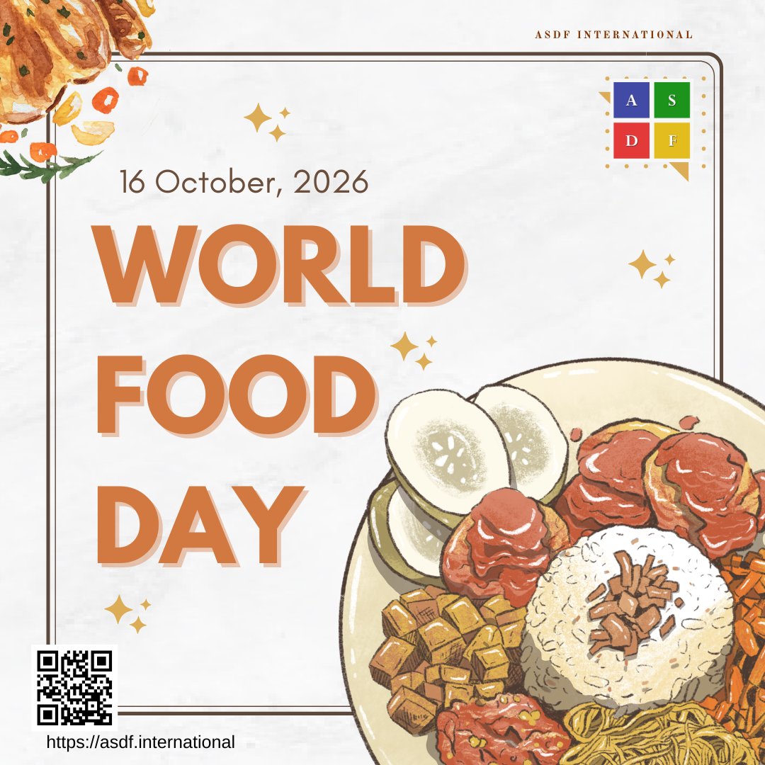 ASDFInt's tweet photo. World Food Day

Food connects us all. Let’s work together for a future where everyone has access to safe, nutritious, and sustainable food. 🌾🍎

#WorldFoodDay #ZeroHunger #FoodSecurity #SustainableFood #ASDFint https://t.co/JjsZnRc7qp