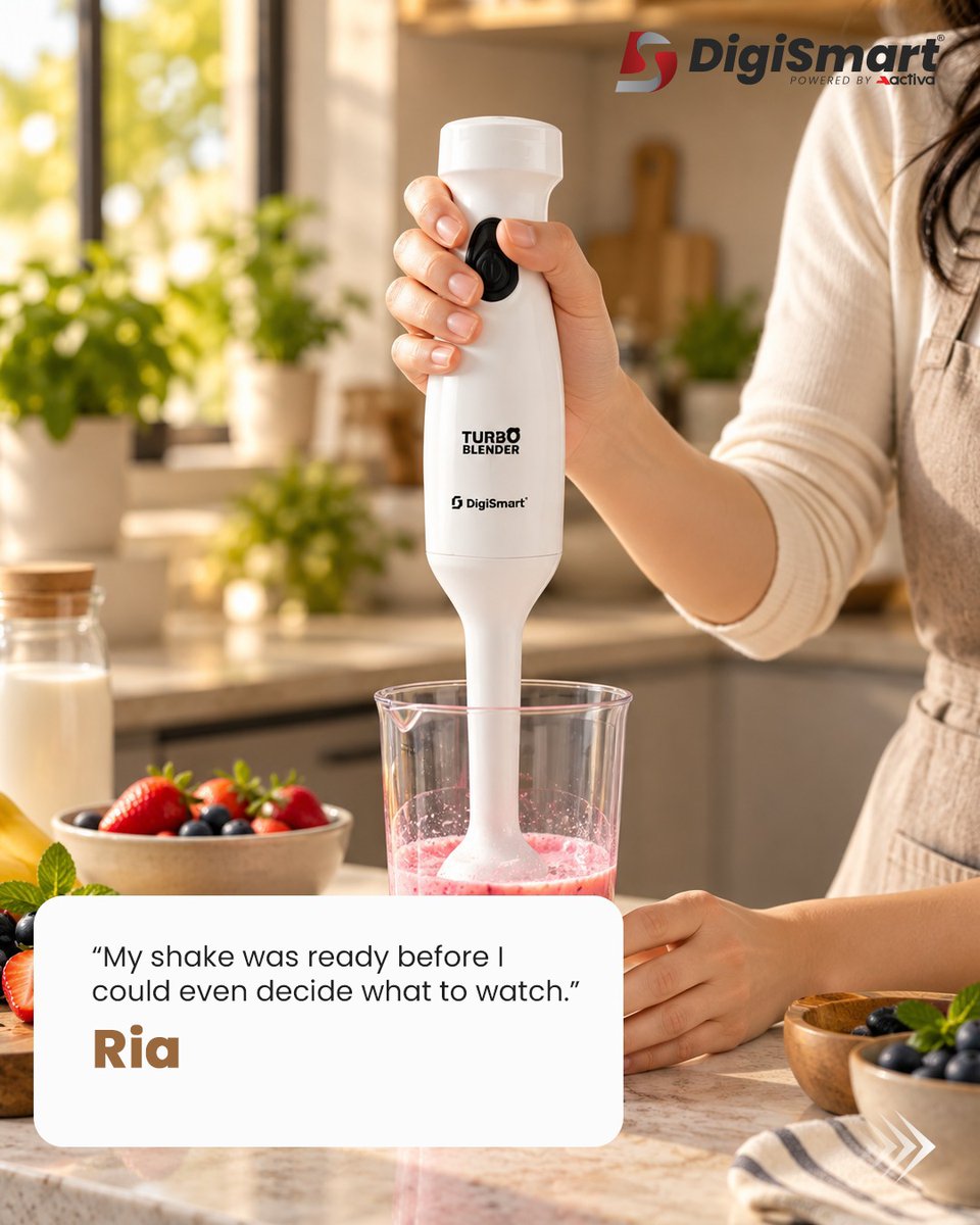 DigiSmartElect's tweet photo. From quick shakes to effortless chutneys and peaceful moments under a quiet fan, DigiSmart makes everyday living a little smarter. 🏡⚡

Swipe through and discover what our customers have to say!

#DigiSmart #SmartLiving #HomeAppliances #EverydayMadeEasy #KitchenAppliances https://t.co/Sml6As30O2