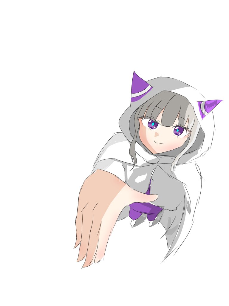 Y69xn's tweet photo. 黒猫のあれ　#リゼロ　#エミリア　154作品目 https://t.co/3mU5OzjbMu
