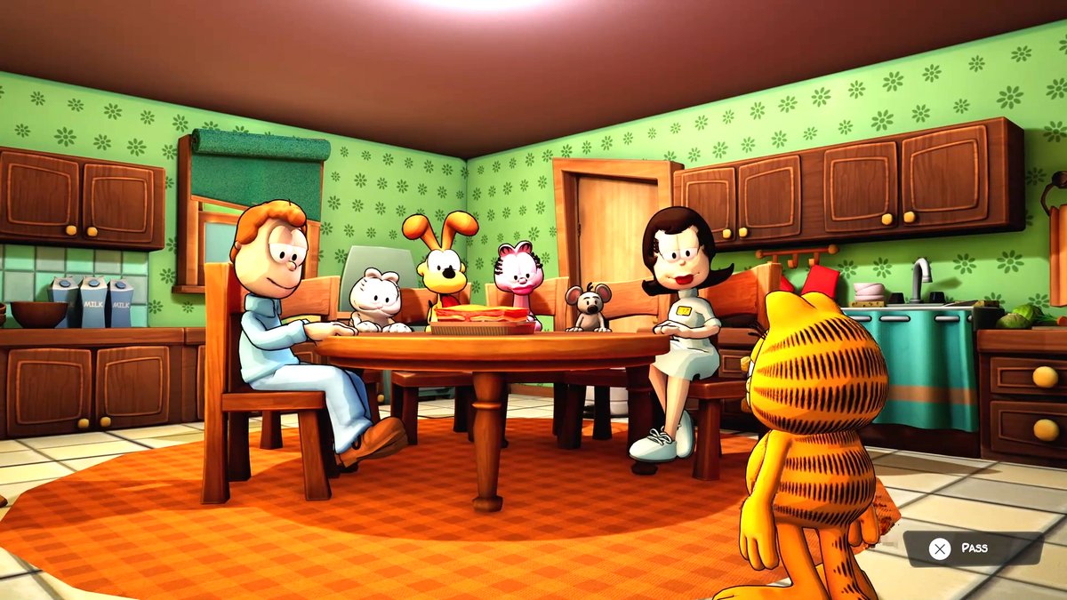 PS4Ron's tweet photo. #PS5 #GarfieldEscapeFromMonday, done 😎 #Microids are not gonna revolutionize the platform genre with this game. But the worlds and levels that was created here was pretty good i think. It was fun to play a #Garfield game again 🙂 https://t.co/es6pCjwICo